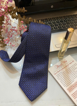 Cà Vạt lụa tơ tằm xanh navy