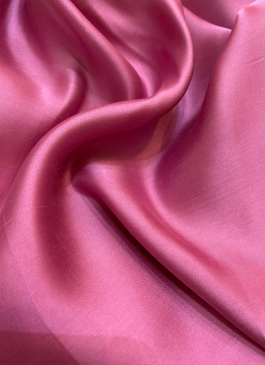Vải tơ tằm satin trơn hồng dâu