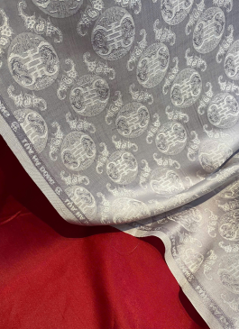 VẢI SATIN TƠ TẰM thọ dơi ghi đá