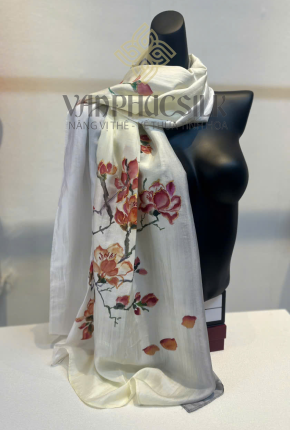 Khăn Choàng Lụa Tơ tằm Mộc Miên 