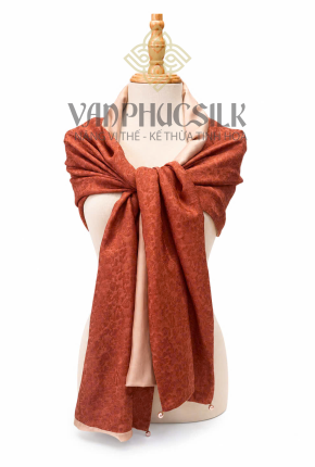 Khăn Áo Choàng Lụa Vân cổ Mai Thọ
