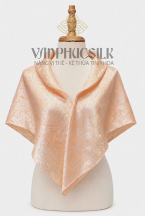 Khăn vuông satin thêu Mộc Trà