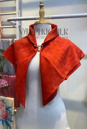 Khăn  lụa Vân cổ Hồng Điệp