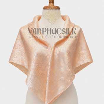 Khăn vuông satin thêu Mộc Trà