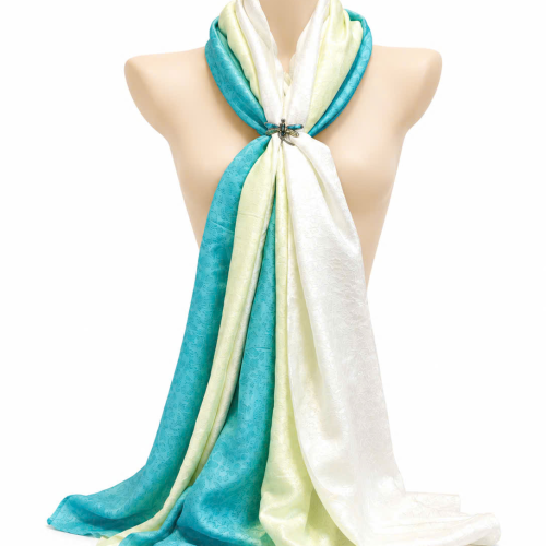 Khăn Choàng Vân Cổ Ombre Mai Cát Tường 3