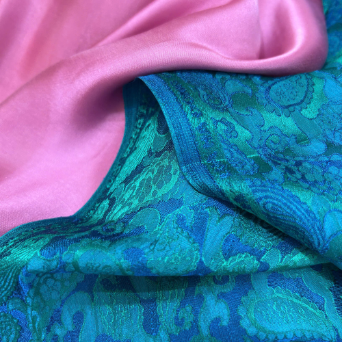 Satin Khổng Tước Xanh Ngọc Lục