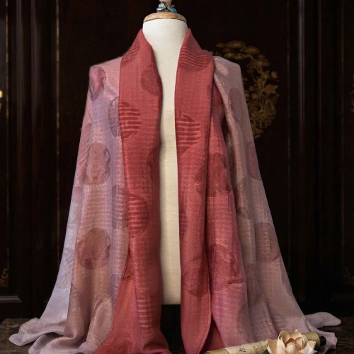 Khăn Choàng Vân Cổ Ombre Long Thọ