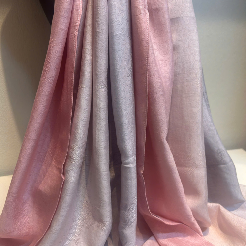 Khăn Choàng Vân Cổ Ombre Hồng Xuân 1