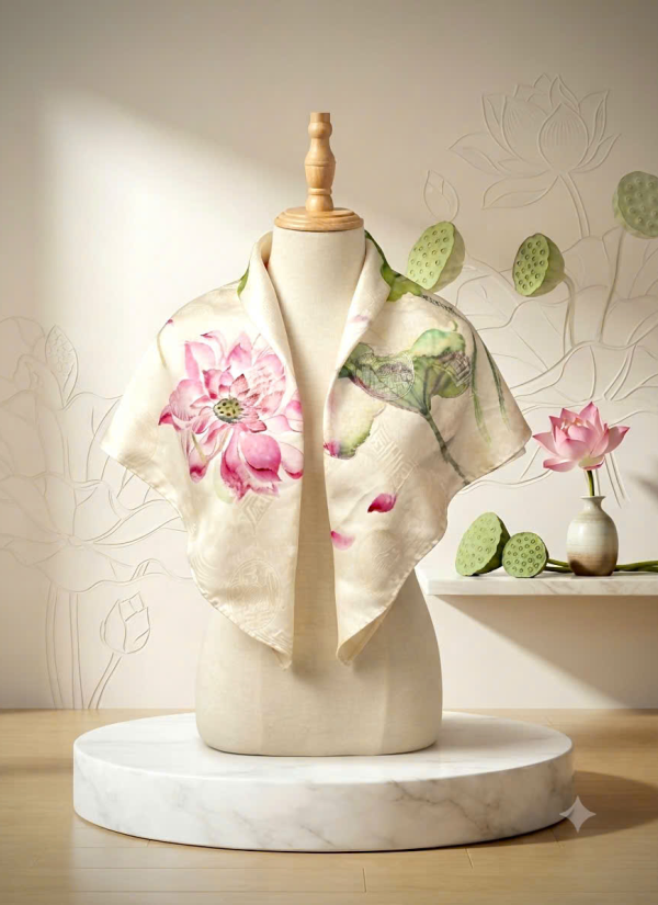 Khăn Vuông Vân Cổ Hạ Liên