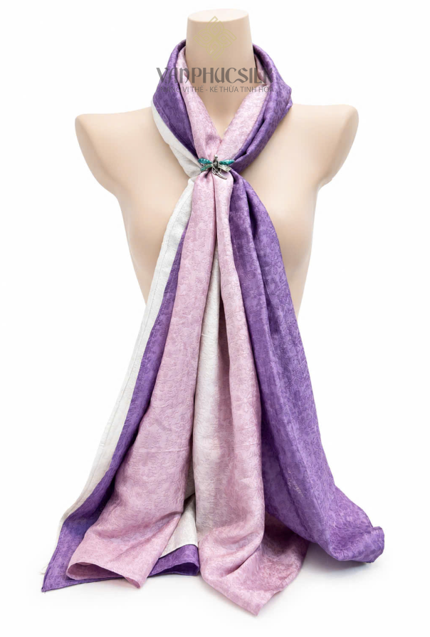Khăn Choàng Vân cổ Ombre 01
